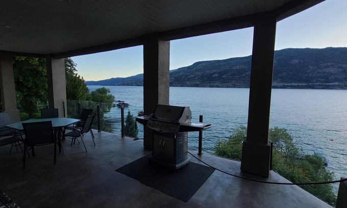 Central Okanagan House | 2 BR Lakefront suite on Okanagan Lake With Private deck, dock, boat lift.