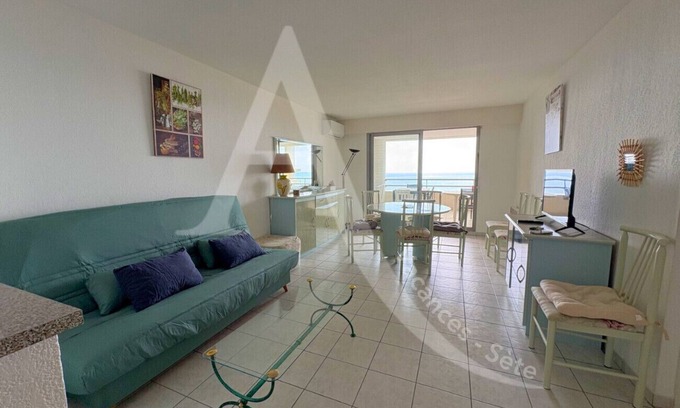 Sete Apartment | 2 CHAMBRES, LARGE TERRASSE VUE UNIQUE, PISCINE, TENNIS