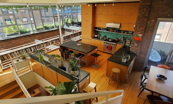 SoHo Apartment | 2 story Penthouse with incredible light, 26' ceilings & great outdoor space