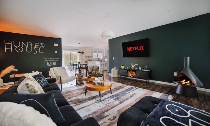 Oliverea Cabin | 20 Acre Luxury Winter Retreat with Hot Tub, Game Room