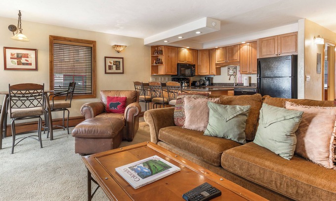 Vail Condo | 200 ft. to Gondola! Balcony, Parking, Fireplace, Views! Heart of Lionshead!