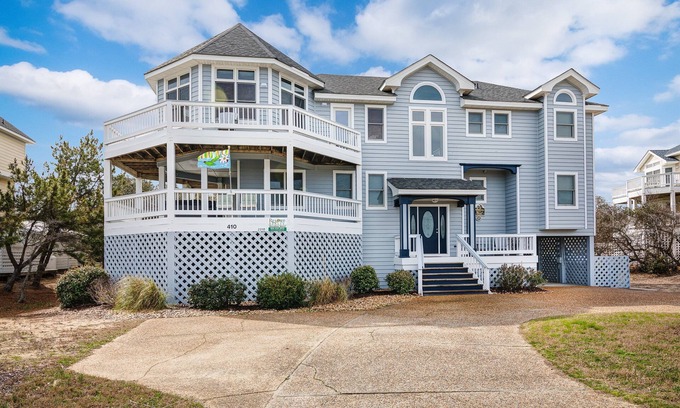 Pine Island House | 2310 - Aegean Breeze, Nice Corolla Home Complete with Amenities Including Private Blue Lagoon Pool