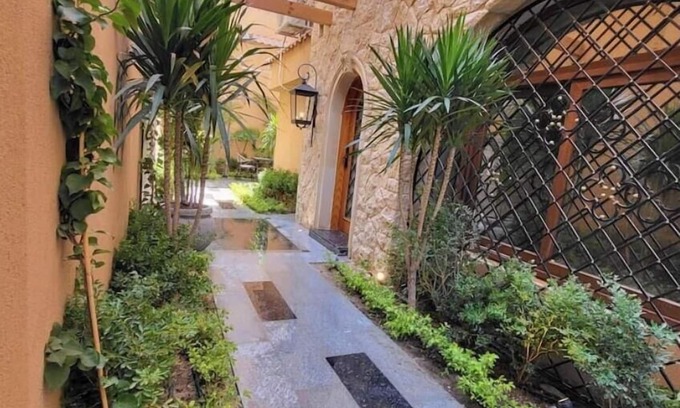The 5th Settlement Villa | 2BRs Garden side view-Three Sisters Villa 2