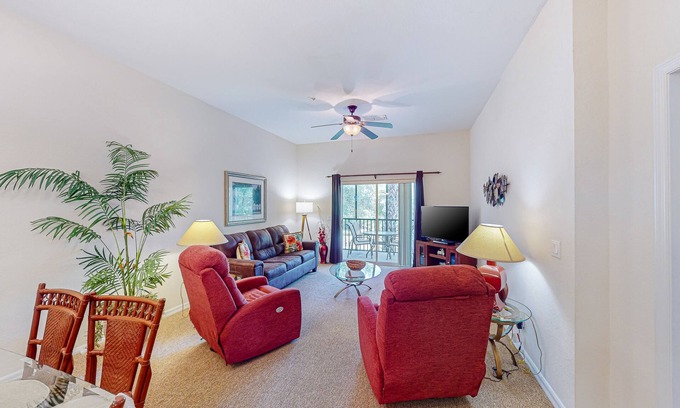 Bahama Bay Condo | 2nd floor condo w/basketball court, balcony, sauna, tennis court, shared pools