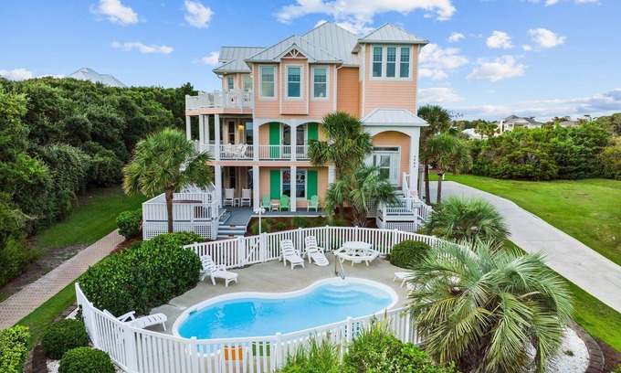 Emerald Isle House | 2nd Row Oceanview home with private pool,hot tub, and elevator