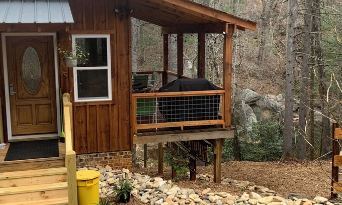 Morganton Cabin | 3-bedroom 2 & half bath cabin in charming Morganton comfortably sleeps 7 adults.