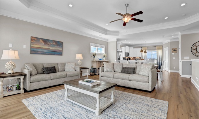 North Topsail Beach House | 3 Night Minimum - Elevator, Hot Tub, Community Pool!