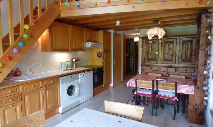 Le Chinaillon Apartment | 3-room apartment + mezzanine, 6 persons, slope view, garage