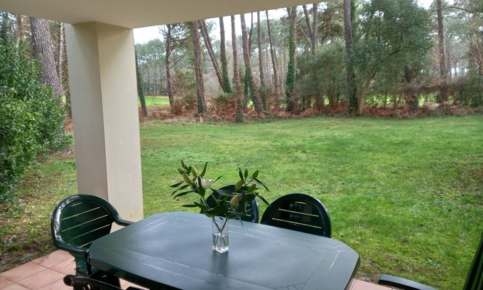 Soustons Apartment | 3-room apartment with loggia, ground floor, in a residence with swimming pool