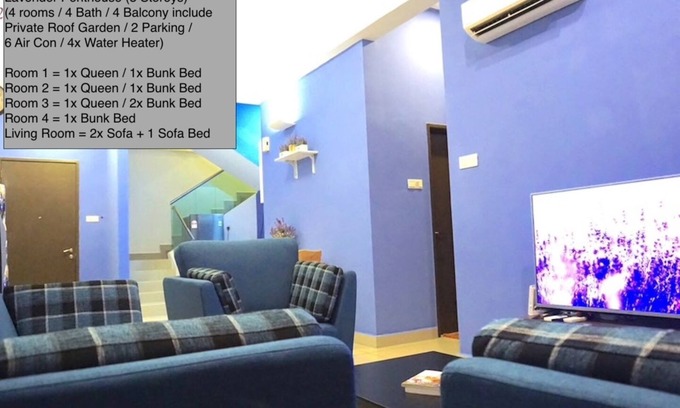 Kampung Kuchai Condo | 3 Storeys Penthouse 4 rooms 4 Bath 4 Balcony including a Private Garden