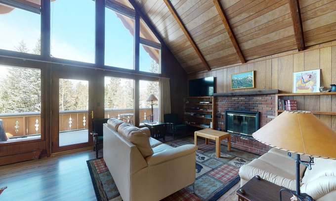 Weisshorn House | 3-Story Dog-Friendly Home w/Wood Fireplace, Fast WiFi, Deck, Grill, Mtn View