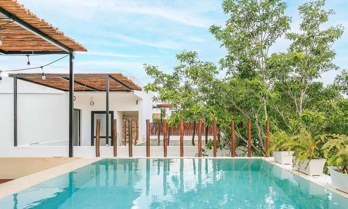 Ek Balam Village House | 3 Story Home, Private Roof Pool, Tropical Views