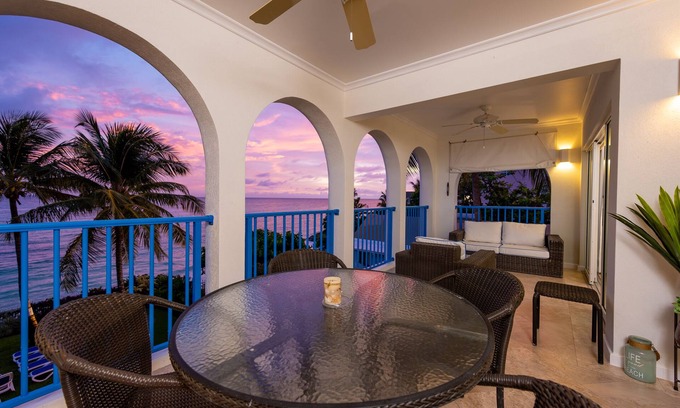 Oistins Condo | #301 Oceanview beachfront Maxwell Beach Villas