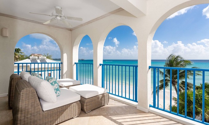 Oistins Condo | #303 Oceanview beachfront Maxwell Beach Villas