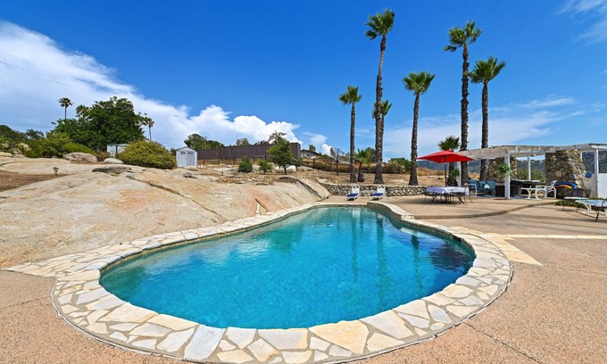 Valley Center House | 4 Bed. Spacious home w/POOL & views on 2.5 acres. King-size beds.