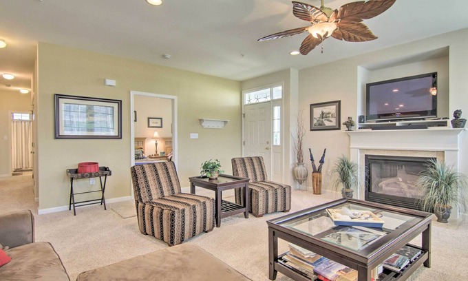 Ocean View Villa | 4 Mi to Bethany Beach: Sunny Escape w/Porches!