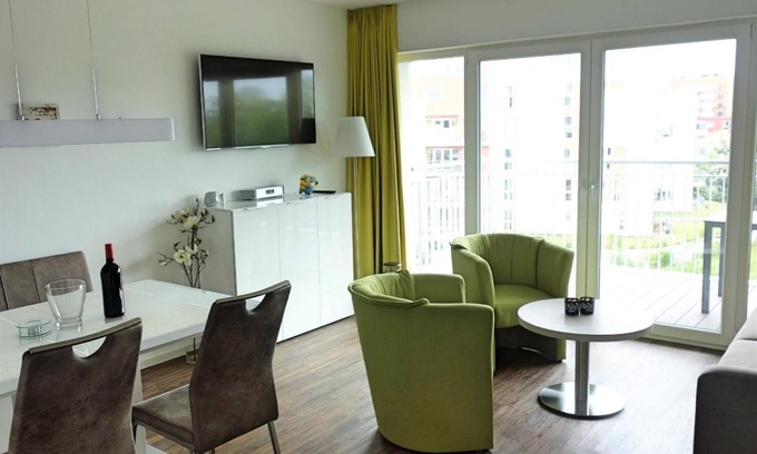 Schillig Apartment | 48.3.M Seestern - Modern vacation apartment, infrared cabin, close to the beach, large