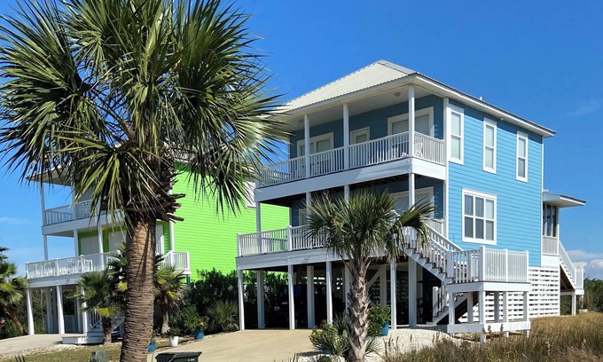 Morgantown House | 4BR Fort Morgan Gem: Stunning Gulf Views, Across From New Pool, Steps To Beach