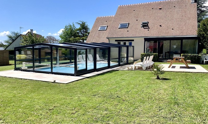 Petiville House | 5 Km CABOURG - House with private heated swimming pool