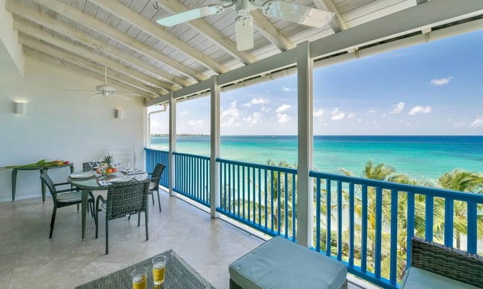 Oistins Condo | #501 Oceanview beachfront Maxwell Beach Villas