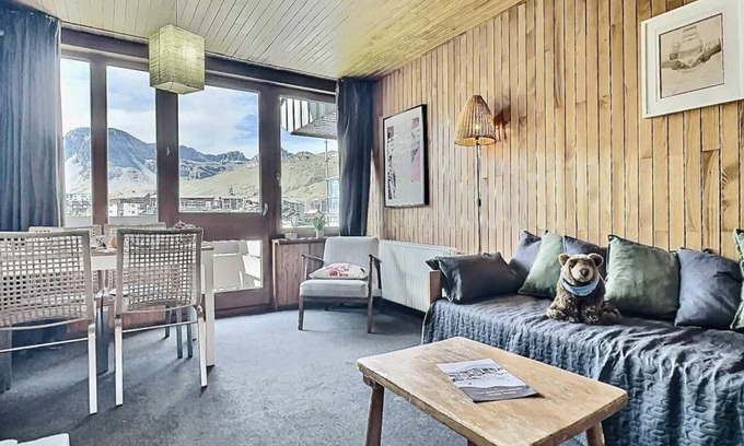 Le Lavachet Apartment | 50m from ski slopes, 4th floor, balcony, tv, ski locker, 40m², Tignes