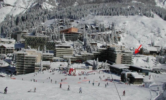 Eaux-Bonnes Apartment | 50m from ski slopes, 7th floor, view mountain, balcony, tv, 28m², Gourette
