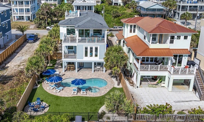 Butler Beach House | 5BR LUXURY OCEANFRONT, HEATED POOL, GAME ROOM, FIREPIT.