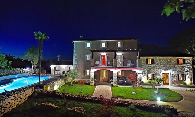 Sveta Nedelja House | 6 bedroom luxurious mediterranean stone villa with pool and spa
