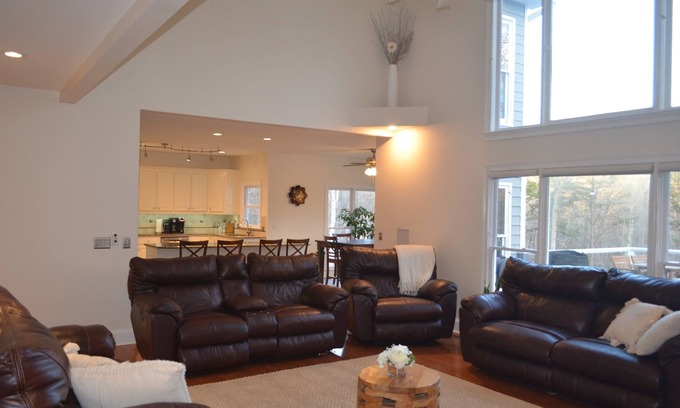 Flowery Branch House | 7000 sqft Luxury home on Lake Lanier with dock, pool, hot tub, sauna, & pavilion