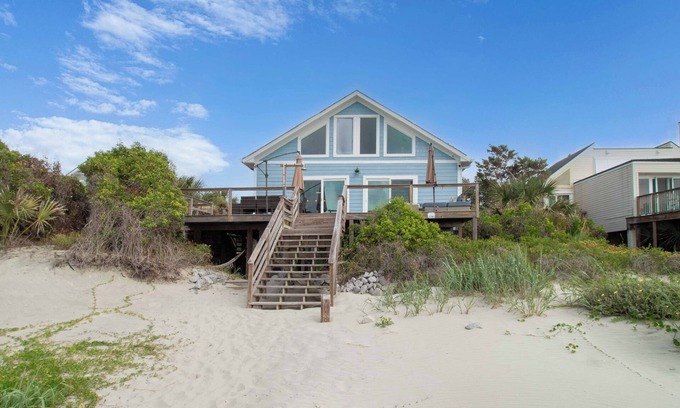 Folly Beach House | 7BR 5BA/Oceanfront Luxury!~Oceanfront Nest