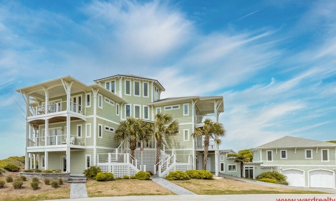 Surf City House | 99 Oleander - Luxury 9 BR Home - Great Views, Pool, Hot Tub, Elevator & More!
