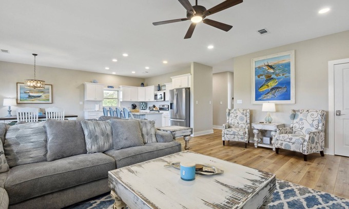 Shoreline Park House | A Little Piece of Heaven-Waterfront-Views-Firepit-Family Friendly