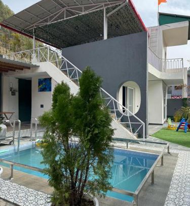 Kaul House | A7 Resorts 3 BHK Luxury Villa Pool Snooker Waterfall Bonfire River