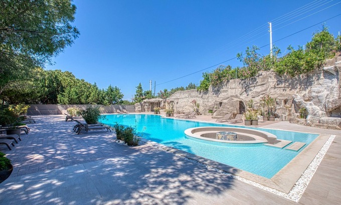 Cesme Apartment | AEGEAN Apartments Cesme - Studio Room, Pool View, Double Bed with Kitchen