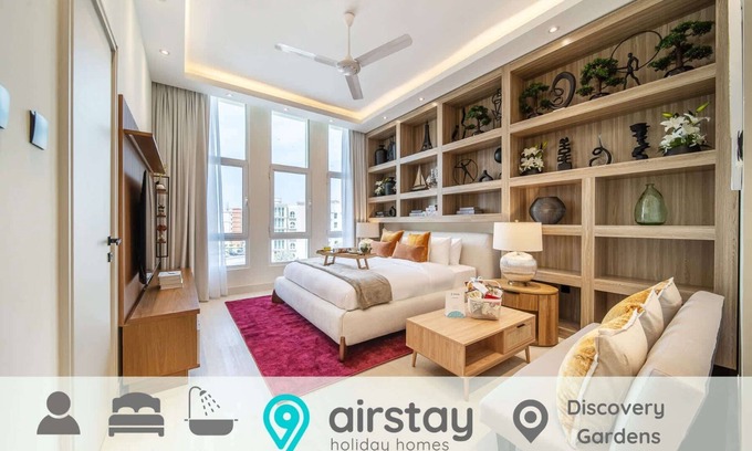 Discovery Gardens Apartment | Airstay | Modern Studio | Near Al Furjan Metro!