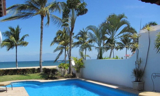 La Puntilla Villa | Amazing 2BR beachfront villa with private pool and incredible Banderas Bay views!