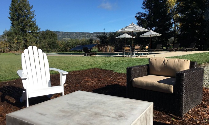 Napa House | Amazing 3 Acre Vineyard Retreat, 3 Bedrooms, Large Lap Pool with vineyard views.