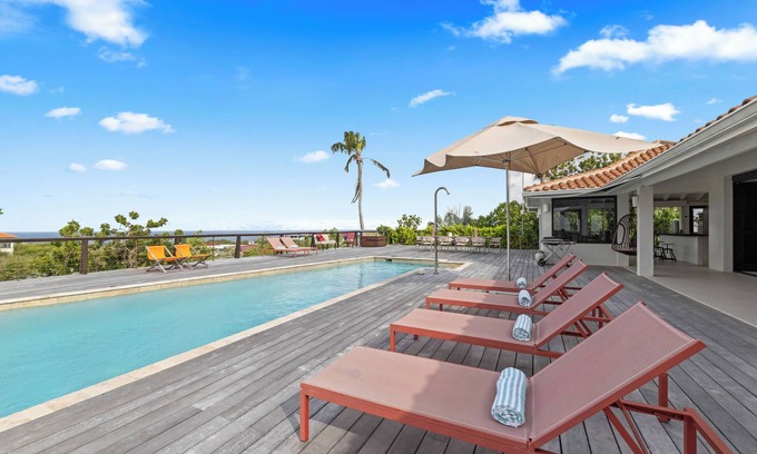 St. Marie Villa | Amazing 360 views over the Caribbean Sea, 12 guests and private pool