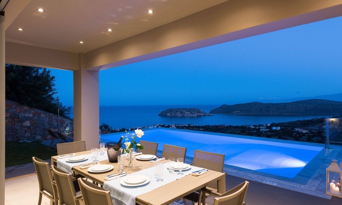 Kounelion Villa | Amazing Sea View to Spinalonga Island - 3 bedroom villa