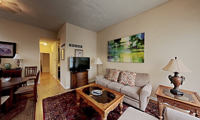 Downtown St. Louis Apartment | Amazon Alexa enabled apartment one Block from Lafayette Park