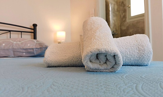 Amorgos Town Apartment | Amorgos meltemi apartment room 2 - panoramic view