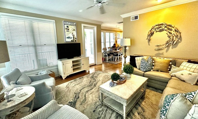 Isle of Palms House | Anchors Away! Beautiful Boardwalk Home, 4 bedrooms, 4 baths, Pool access!