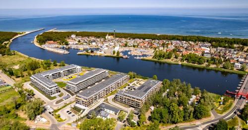 Dziwnow Apartment | Apartament DZIWNA RIVER z frontowym widokiem na rzekę i basenem Dziwnów EPapartamenty
