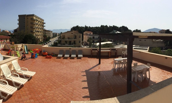 Castellammare del Golfo Apartment | Apartment in villa with equipped wi-fi terrace 2 minutes from the sea