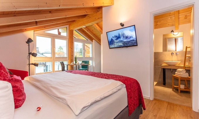 Gmain Apartment | Apartment 5 Studio Apartment 33 sqm, 1 to 2 persons, balcony with wonderful mountain view