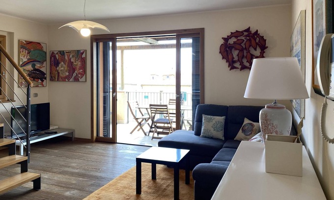 Marciana Marina Apartment | Apartment Alba 2 close to the Beach with Sea View, Mountain View & Terrace