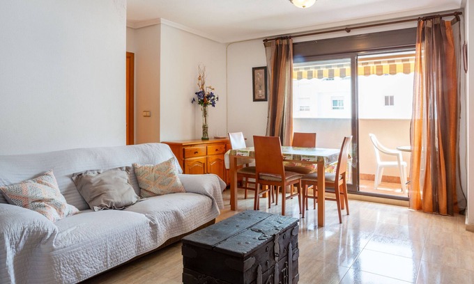 Torrevieja Apartment | Apartment 'Apolo66-3' with Shared Pool and Balcony