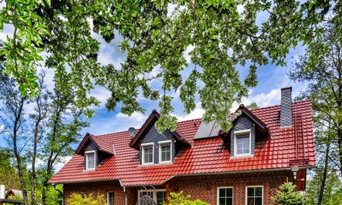 Burg-Dorf Apartment | Apartment Balance, bedroom, living room, kitchen, shower/WC, terrace - Spreewald LODGE