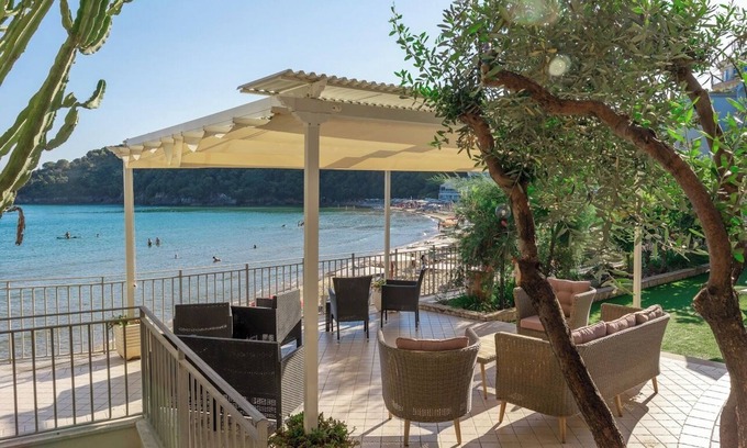 Gaeta Apartment | Apartment below with parking and private beach.