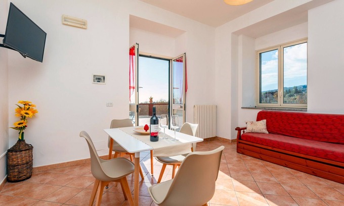 Piedimonte Etneo Apartment | Apartment 'Camia Etna House - Standard' with Sea View, Wi-Fi and Air Conditioning